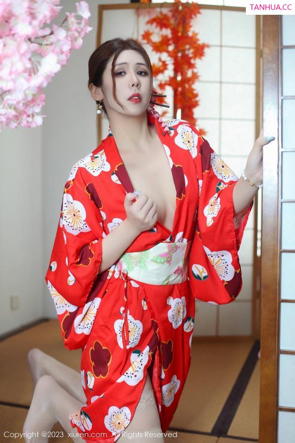 月野兔美妞 贵贵Isabelle [XiuRen]高清写真图 2023.11.29 No.7736 月野兔美妞 和服美腿第20张图片